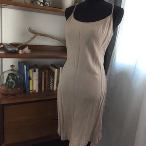 Anthropologie Pure+Good Tan Cupro Slip Medium